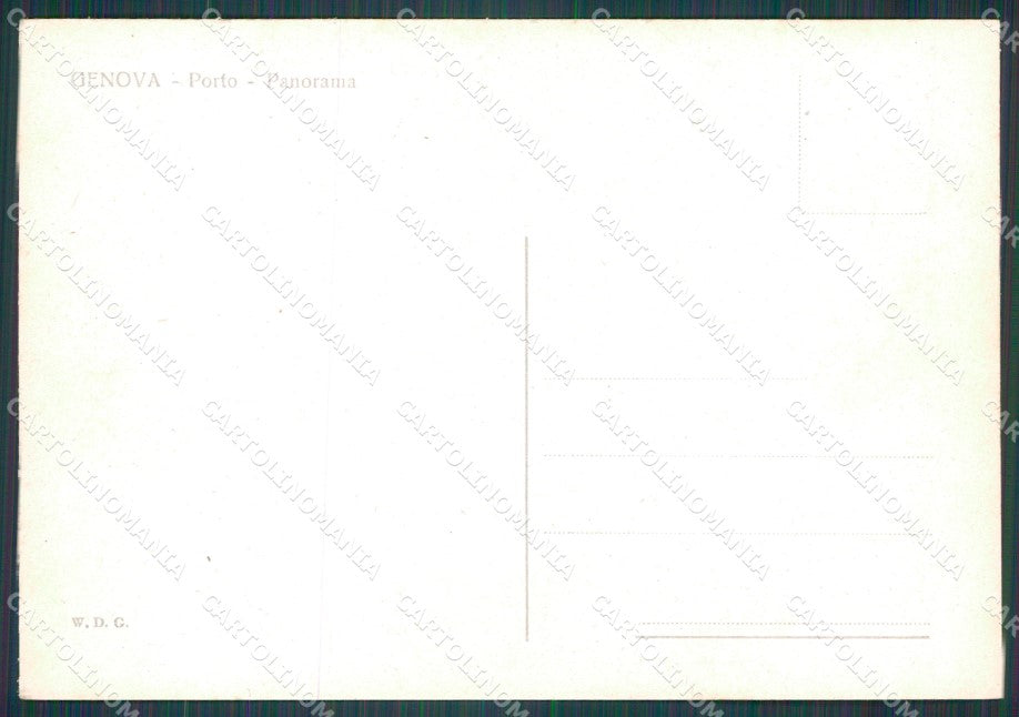 Genova Città Porto FG cartolina HB4660 – retro