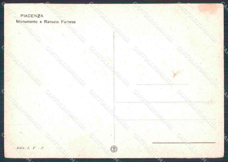 Piacenza Città FG cartolina HB4676 – retro
