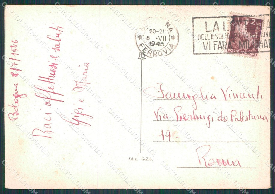 Bologna Città FG cartolina HB4677 – retro