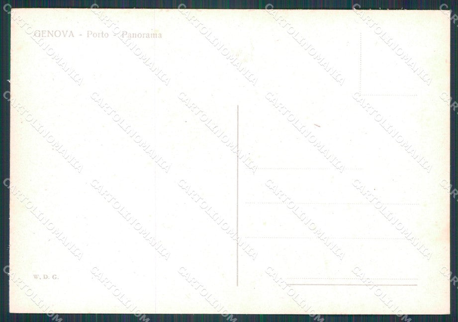 Genova Città Porto FG cartolina HB4680 – retro