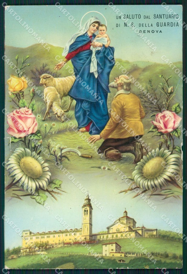 Genova Città Santuario Nostra Signora Guardia STRAPPINO FORO FG cartolina HB4703 – fronte