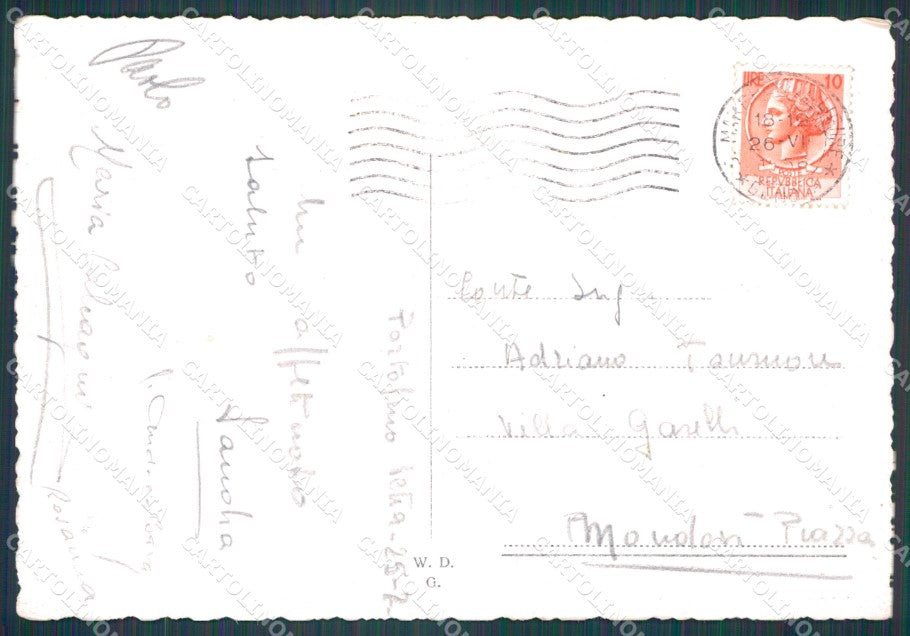 Genova Portofino Barche PIEGHINA FG cartolina HB4705 – retro