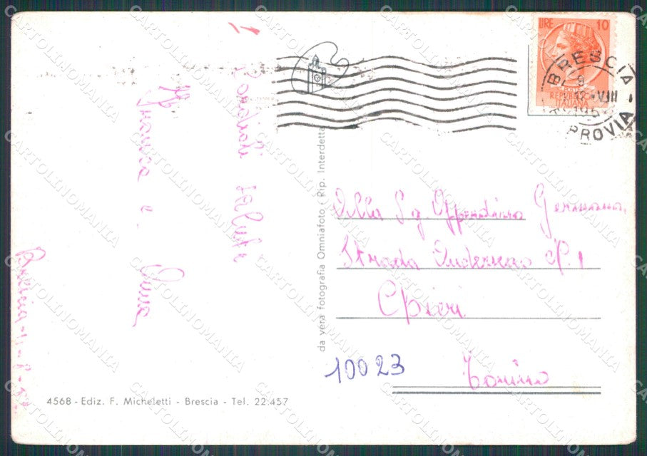 Brescia Città Duomo FG cartolina HB4723 – retro