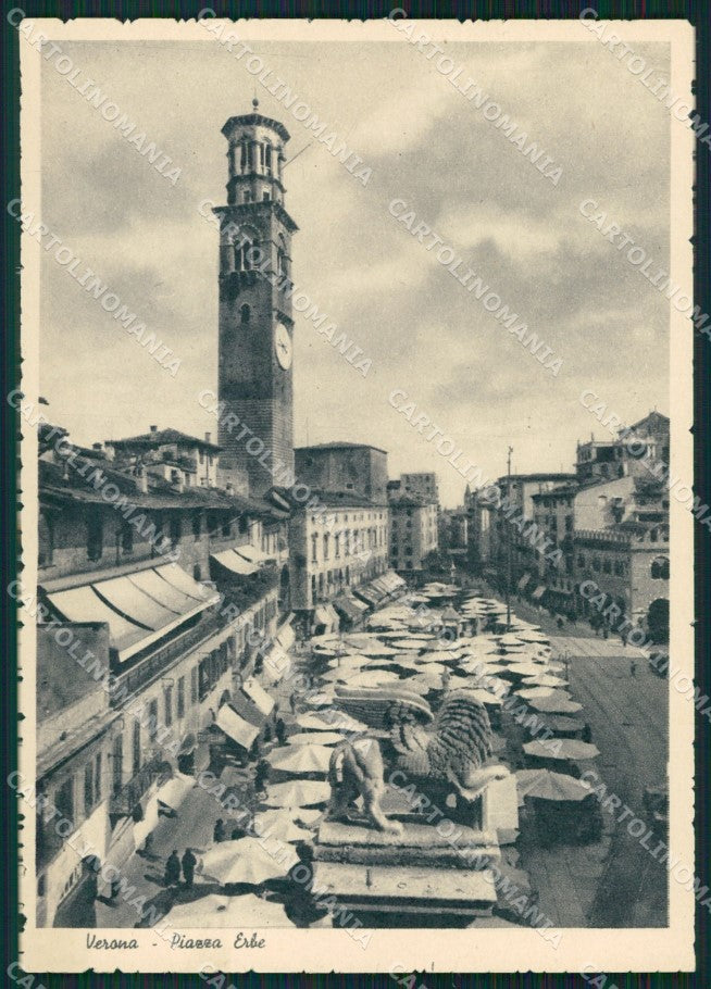 Verona Città Piazza Erbe Mercato FG cartolina HB4736 – fronte