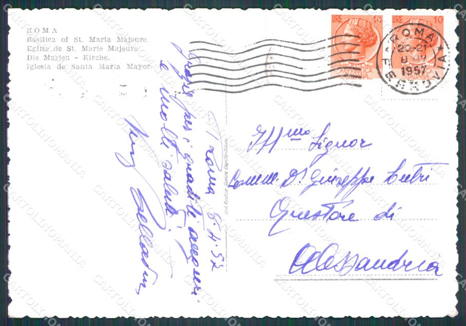 Roma Città Santa Maria Maggiore FG cartolina HB4747 – retro