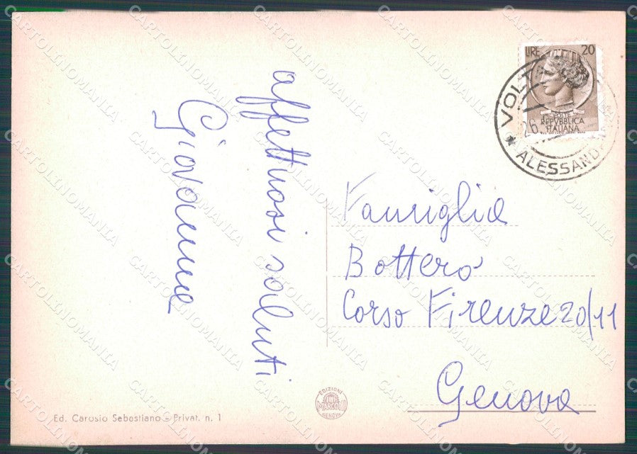 Alessandria Voltaggio FG cartolina HB4756 – retro