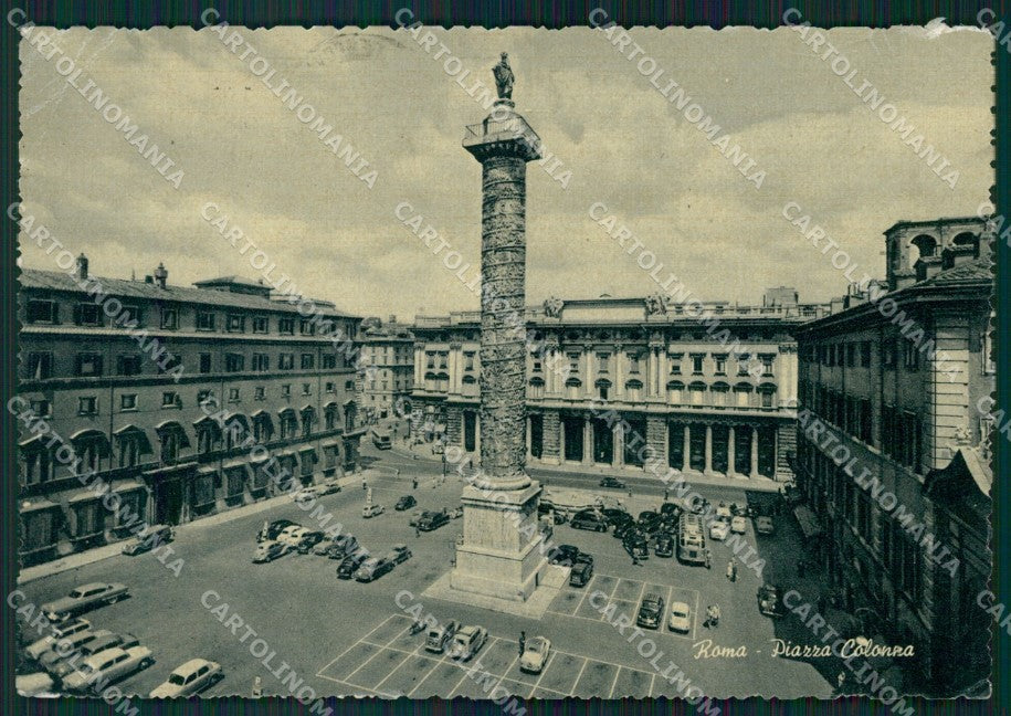 Roma Città Piazza Colonna PIEGHINA FG cartolina HB4757 – fronte