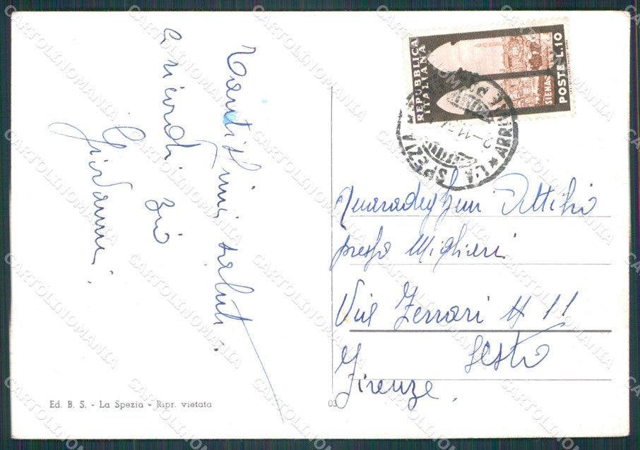La Spezia Portovenere San Pietro FG cartolina HB4771 – retro
