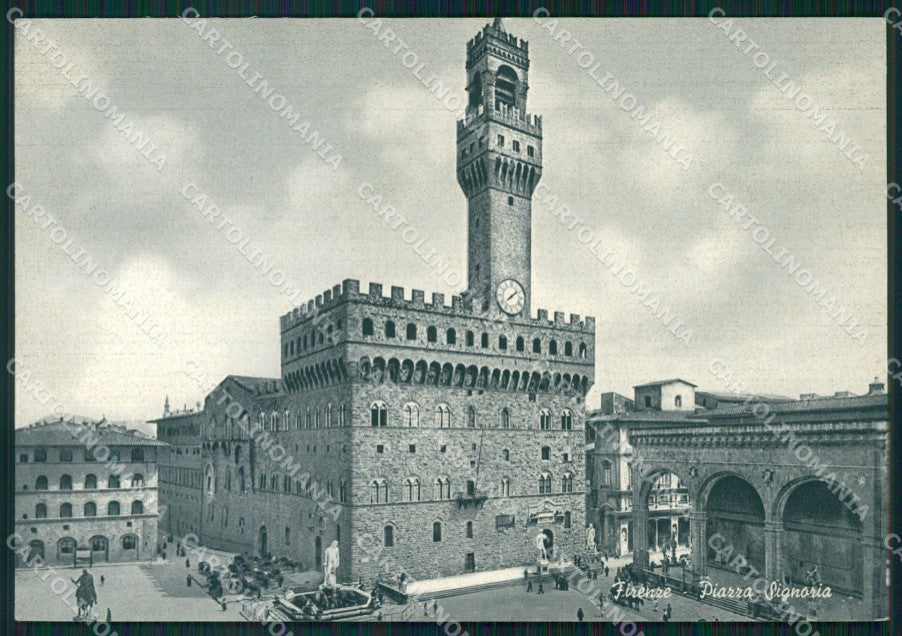 Firenze Città Piazza della Signoria FG cartolina HB4774 – fronte