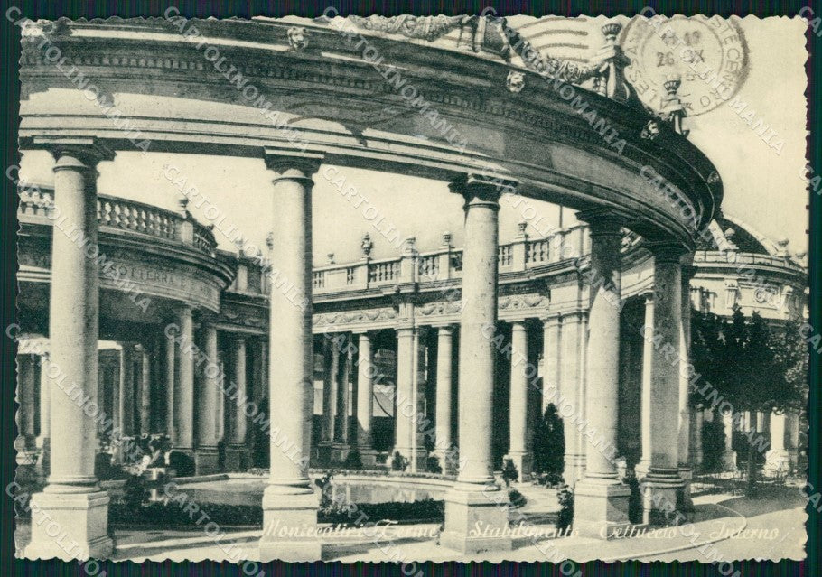 Pistoia Montecatini Terme Stabilimento Tettuccio PIEGHINA FG cartolina HB4786 – fronte