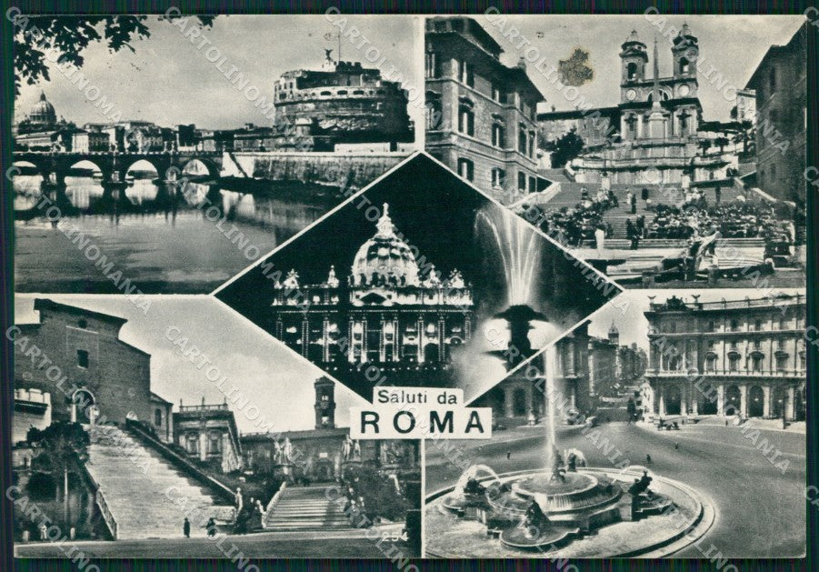 Roma Città Saluti da FG cartolina HB4788 – fronte
