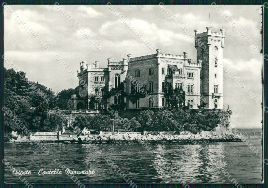 Trieste Città Castello Miramare FG Foto cartolina HB4798 – fronte