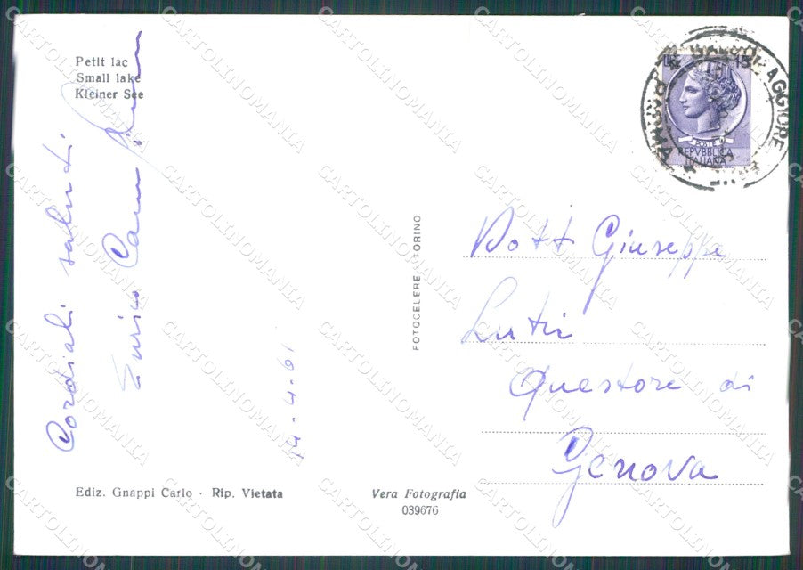 Parma Salsomaggiore Cigni FG Foto cartolina HB4818 – retro