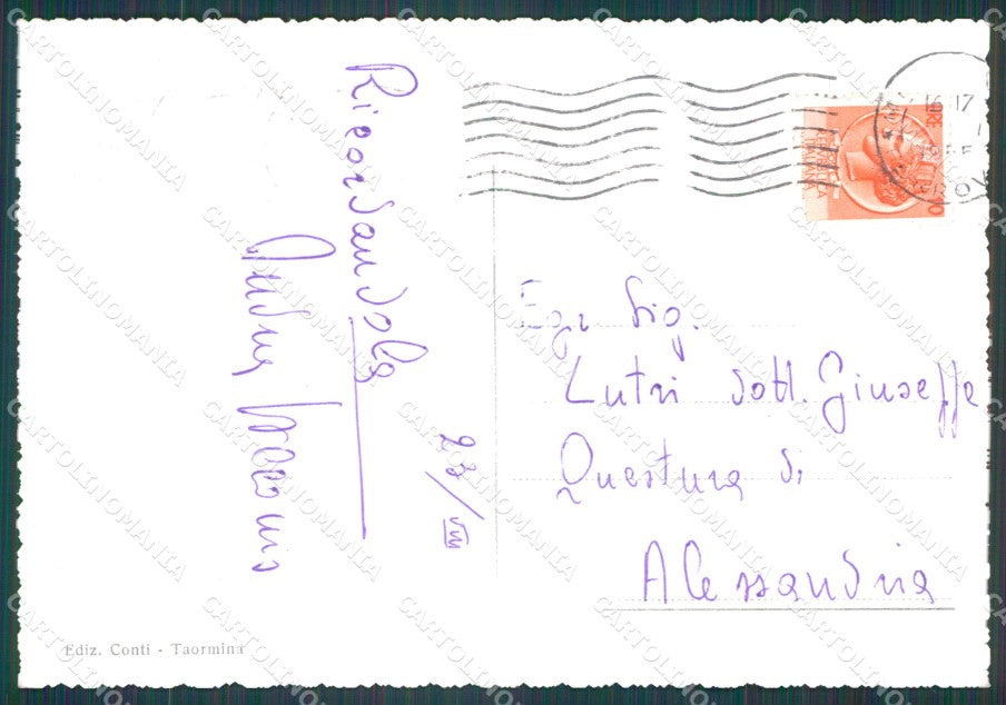 Messina Taormina Isola Bella Capo Sant'Andrea FG Foto cartolina HB4819 – retro