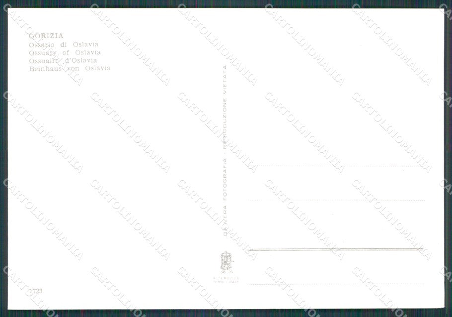Gorizia Città Ossario FG Foto cartolina HB4848 – retro