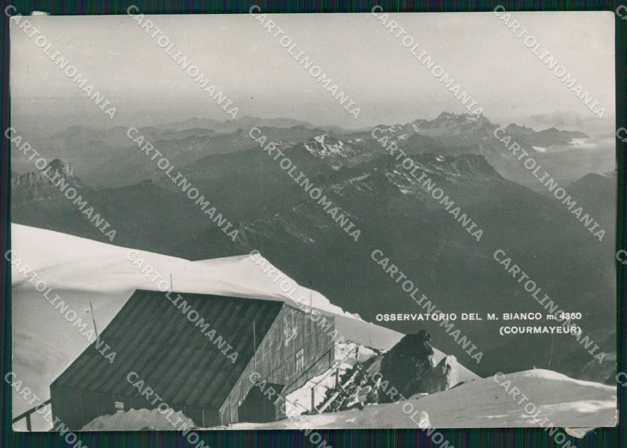 Aosta Courmayeur Osservatorio del Monte Bianco COLLA FG Foto cartolina HB4849 – fronte