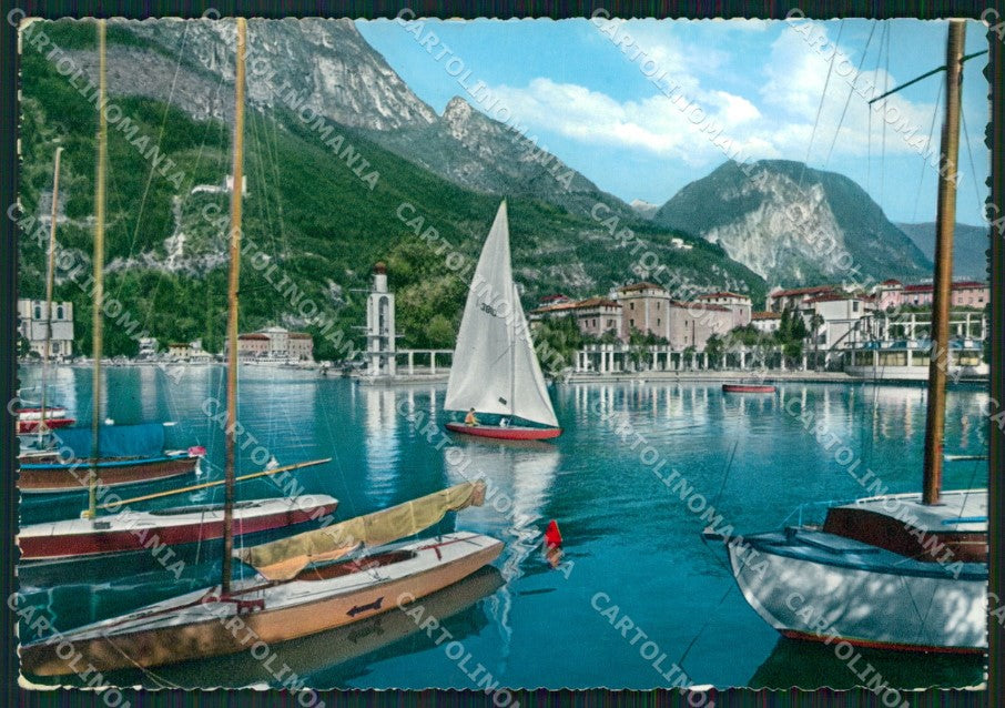 Trento Riva del Garda Lago di Barche FG Foto cartolina HB4851 – fronte