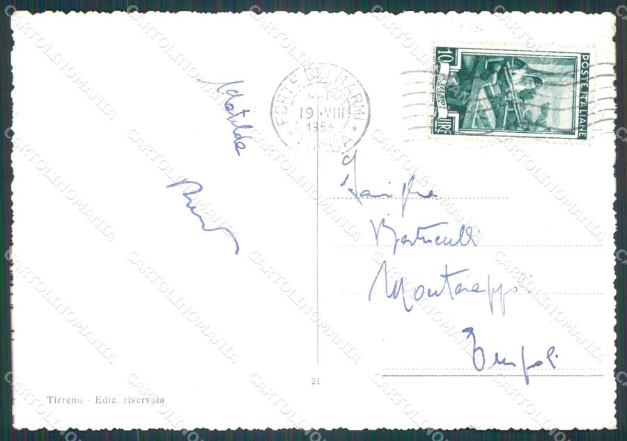 Lucca Forte dei Marmi PIEGHINE FG Foto cartolina HB4852 – retro