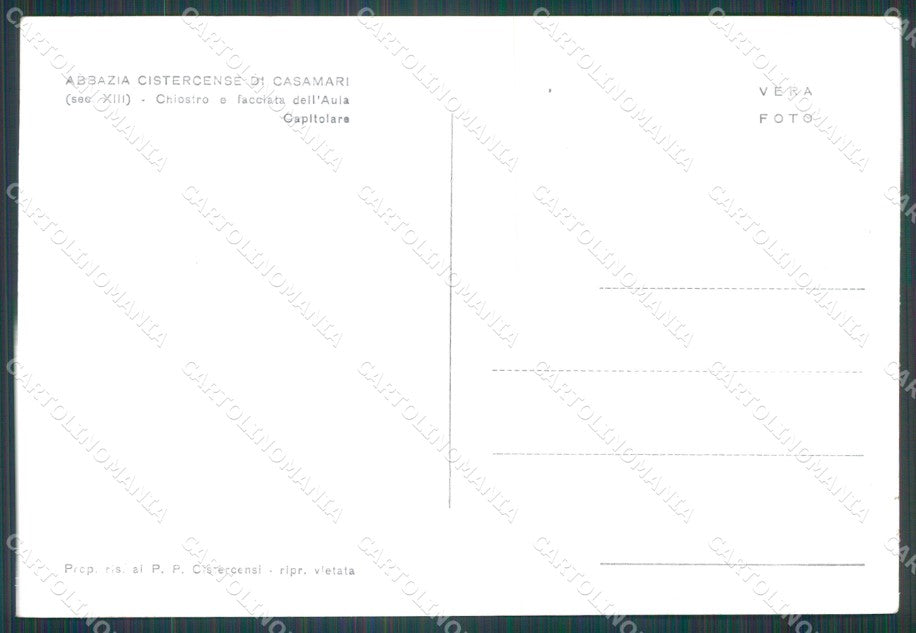 Frosinone Veroli Casamari Abbazia di FG Foto cartolina HB4867 – retro