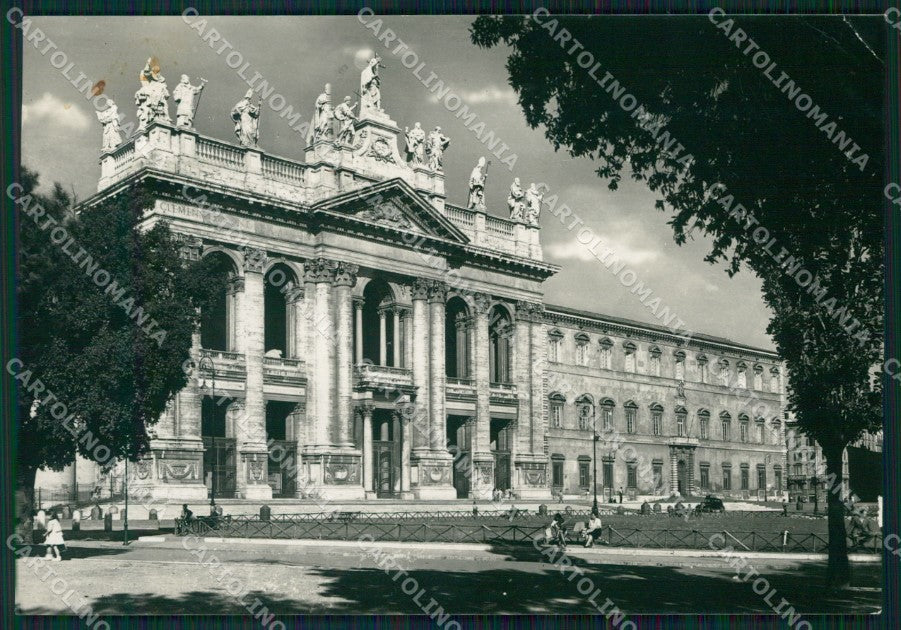 Roma Città Basilica San Giovanni in Laterano PIEGHINA FG Foto cartolina HB4870 – fronte