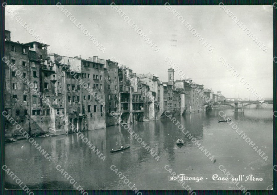 Firenze Città Case Sull'Arno FG Foto cartolina HB4877 – fronte