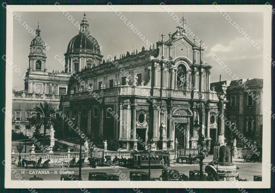 Catania Città Tram Auto FG Foto cartolina HB4884 – fronte