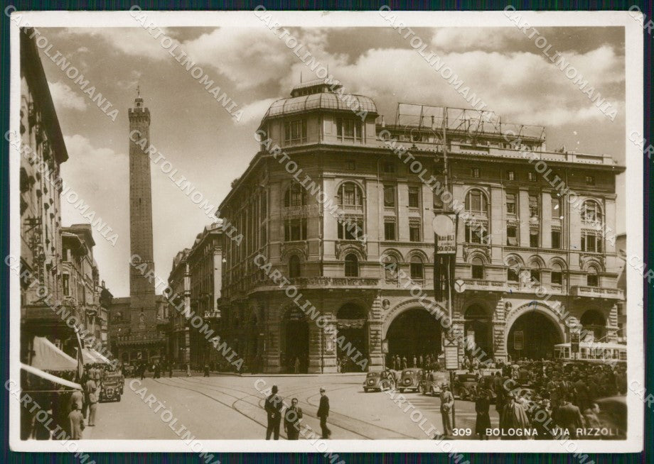 Bologna Città Tram Auto STRAPPINO FG Foto cartolina HB4886 – fronte
