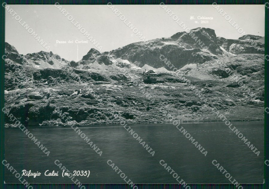 Bergamo Carona Rifugio Calvi Cai FG Foto cartolina HB4895 – fronte