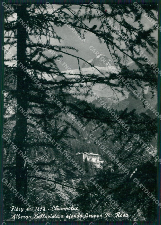 Aosta Champoluc Fièry Gruppo Monte Rosa FG Foto cartolina HB4896 – fronte