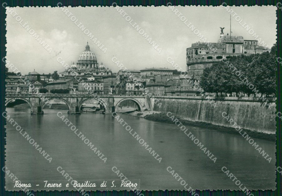 Roma Città Tevere Basilica San Pietro FG Foto cartolina HB4904 – fronte