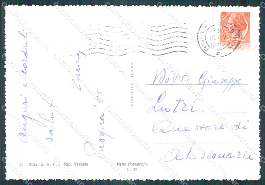 Roma Città Tevere Basilica San Pietro FG Foto cartolina HB4904 – retro