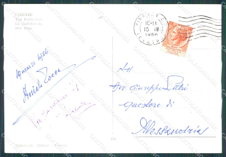 Firenze Città Cattedrale FG Foto cartolina HB4913 – retro