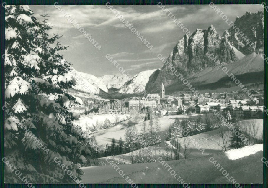 Belluno Cortina d'Ampezzo Croda del Beco Punta Fiames FG Foto cartolina HB4914 – fronte