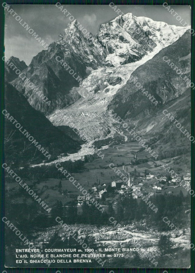 Aosta Courmayeur Entréves Ghiacciaio Brenva FG Foto cartolina HB4915 – fronte