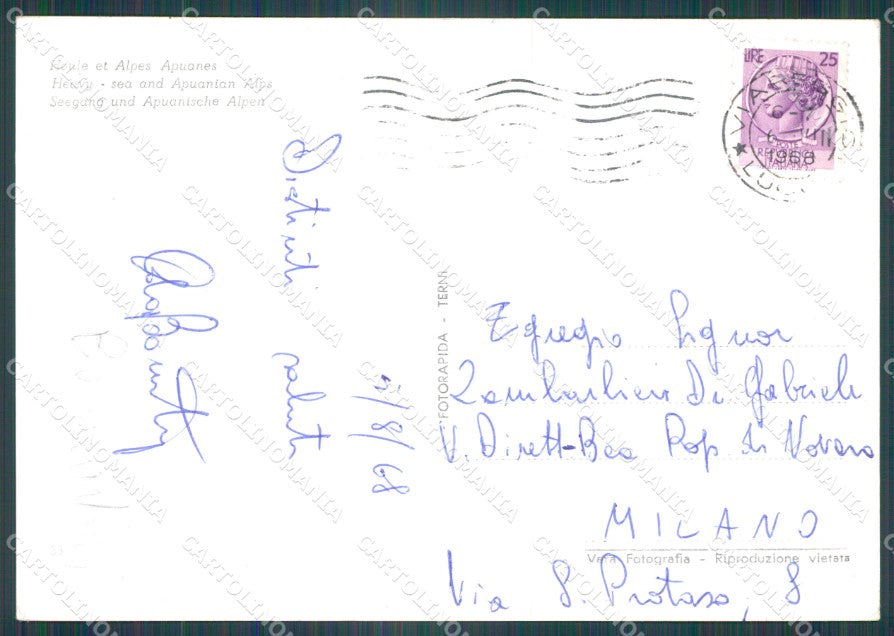 Lucca Viareggio Mareggiata FG Foto cartolina HB4923 – retro