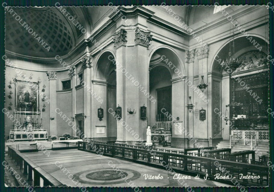 Viterbo Città Chiesa Santa Rosa COLLA FG Foto cartolina HB4932 – fronte