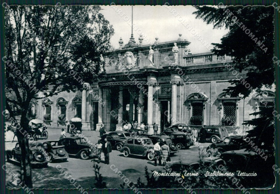 Pistoia Montecatini Terme Stabilimento Tettuccio PIEGA FG Foto cartolina HB4934 – fronte