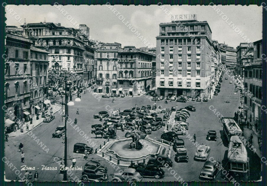 Roma Città Piazza Barberini Auto FG Foto cartolina HB4938 – fronte