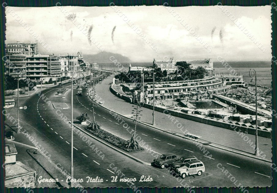 Genova Città Auto PIEGHINA STRAPPINO FG Foto cartolina HB4946 – fronte