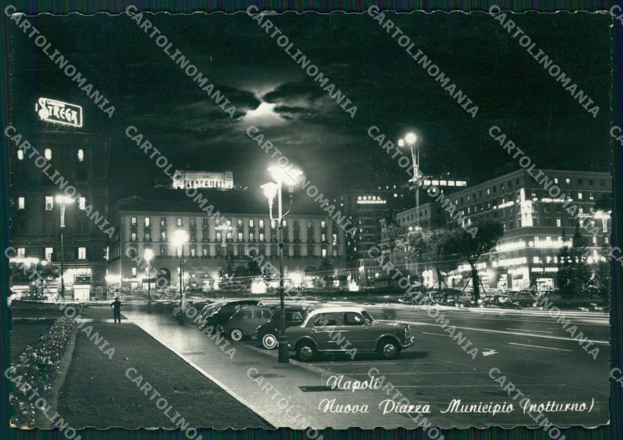 Napoli Città Municipio Chiaro di Luna FG Foto cartolina HB4952 – fronte