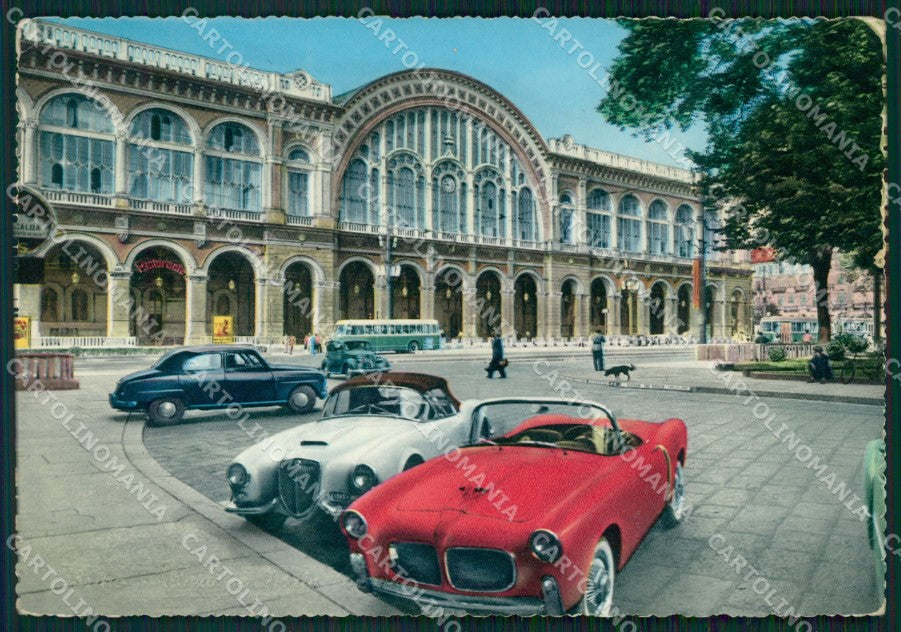 Torino Città Stazione Auto PIEGA FG Foto cartolina HB4961 – fronte
