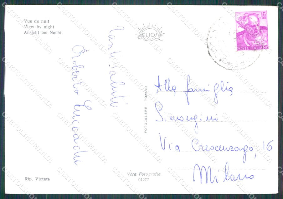 Lucca Viareggio Auto PIEGHINA FG Foto cartolina HB4962 – retro