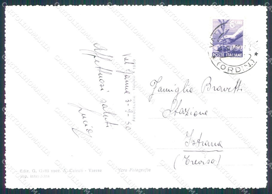 Varese Valganna Grotte di FG Foto cartolina HB4969 – retro