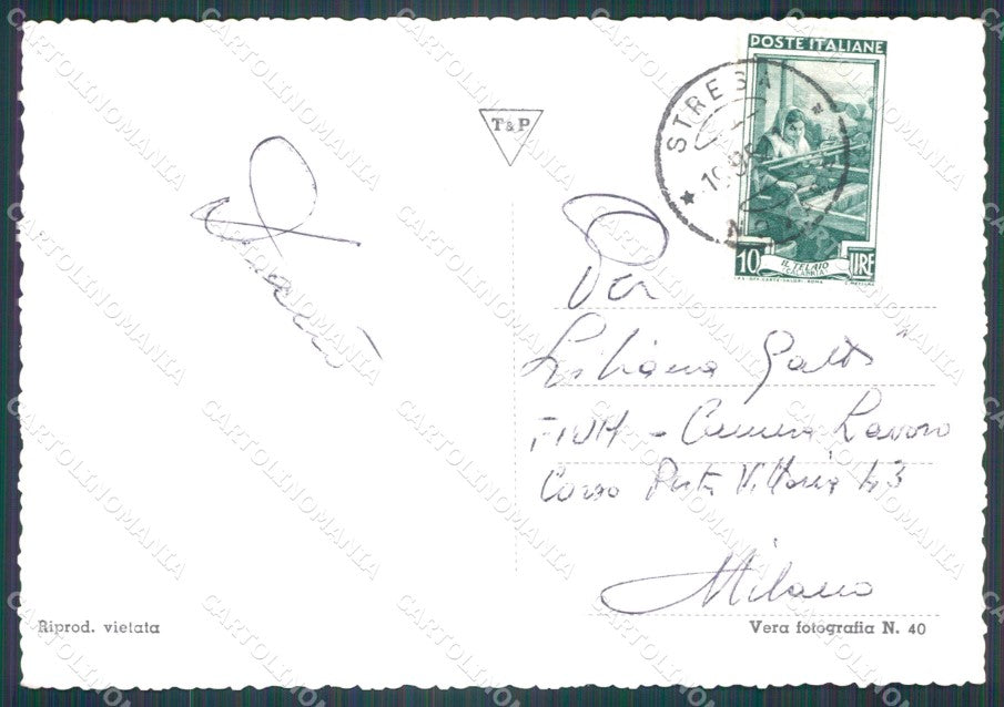 Verbania Stresa Chiaro di Luna FG Foto cartolina HB4985 – retro