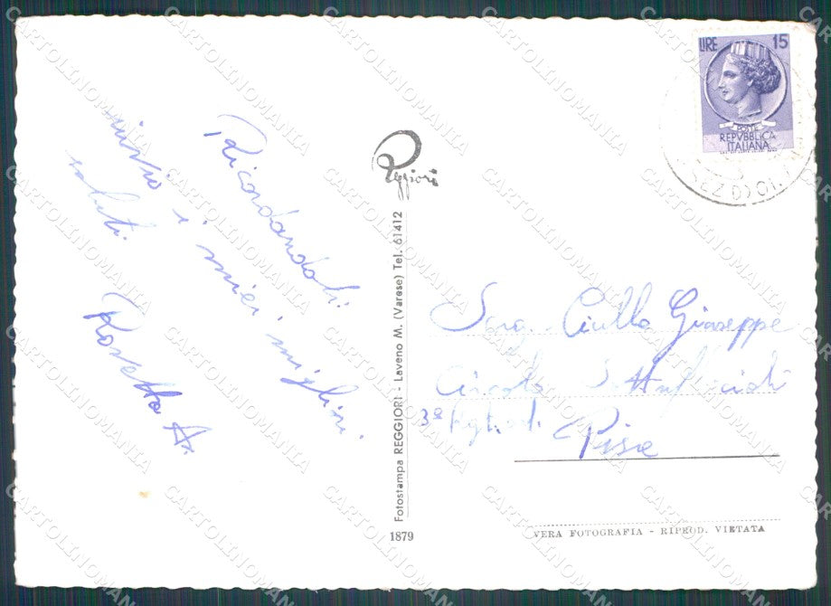 Novara Arona Lago Maggiore FG Foto cartolina HB4989 – retro
