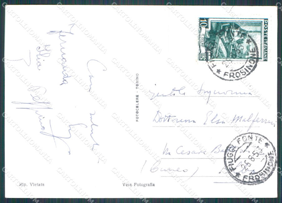 Frosinone Fiuggi Palazzo della Fonte FG Foto cartolina HB4998 – retro