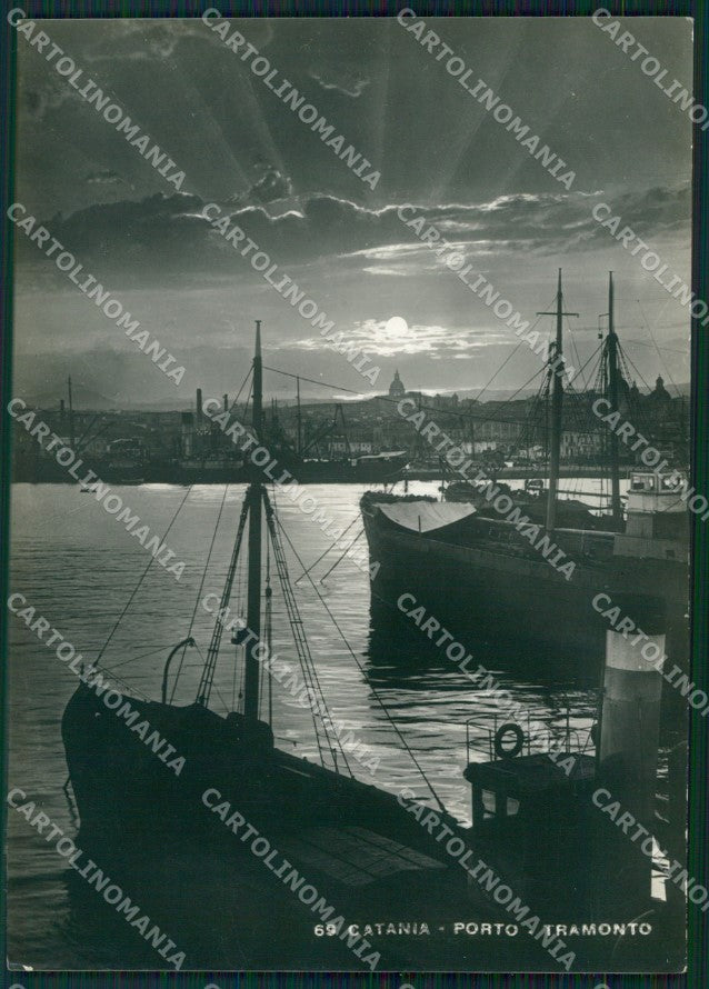 Catania Città Porto Chiaro di Luna FG Foto cartolina HB5008 – fronte