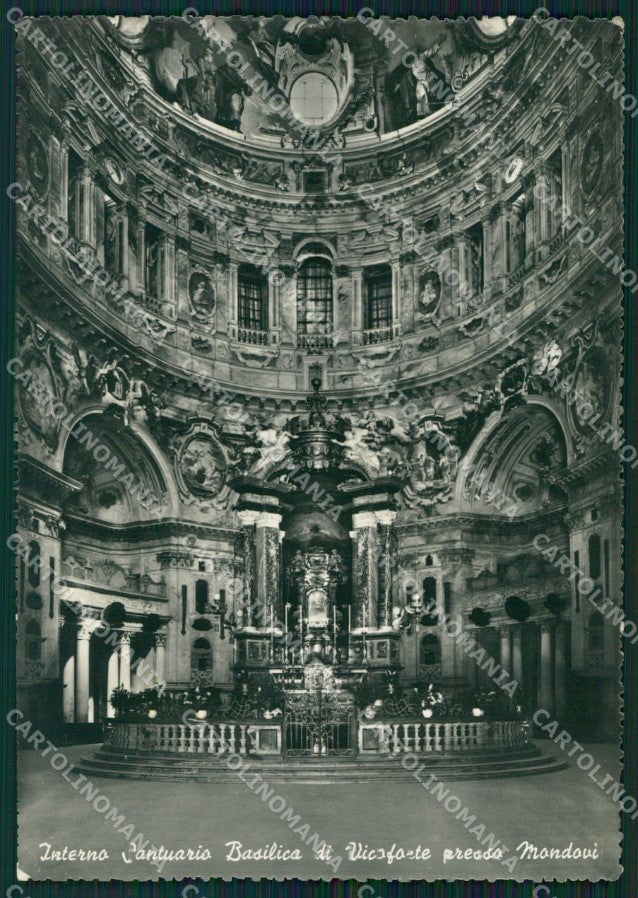 Cuneo Vicoforte Santuario FG Foto cartolina HB5014 – fronte