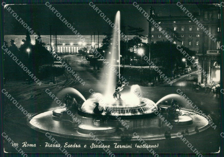 Roma Città Piazza Esedra Stazione Termini FG Foto cartolina HB5041 – fronte