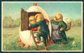 Greetings Easter Anthropomorphic Dressed Chick Egg postcard HR0014 – fronte